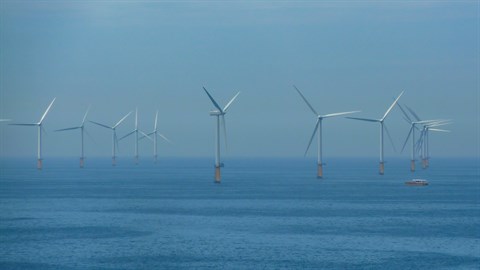 Offshore windmills in the North Sea. (Photo: Colourbox)